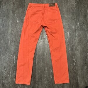 Acne Studios Orange Straight Leg Jeans Size 27 Waist 28 Women Flex